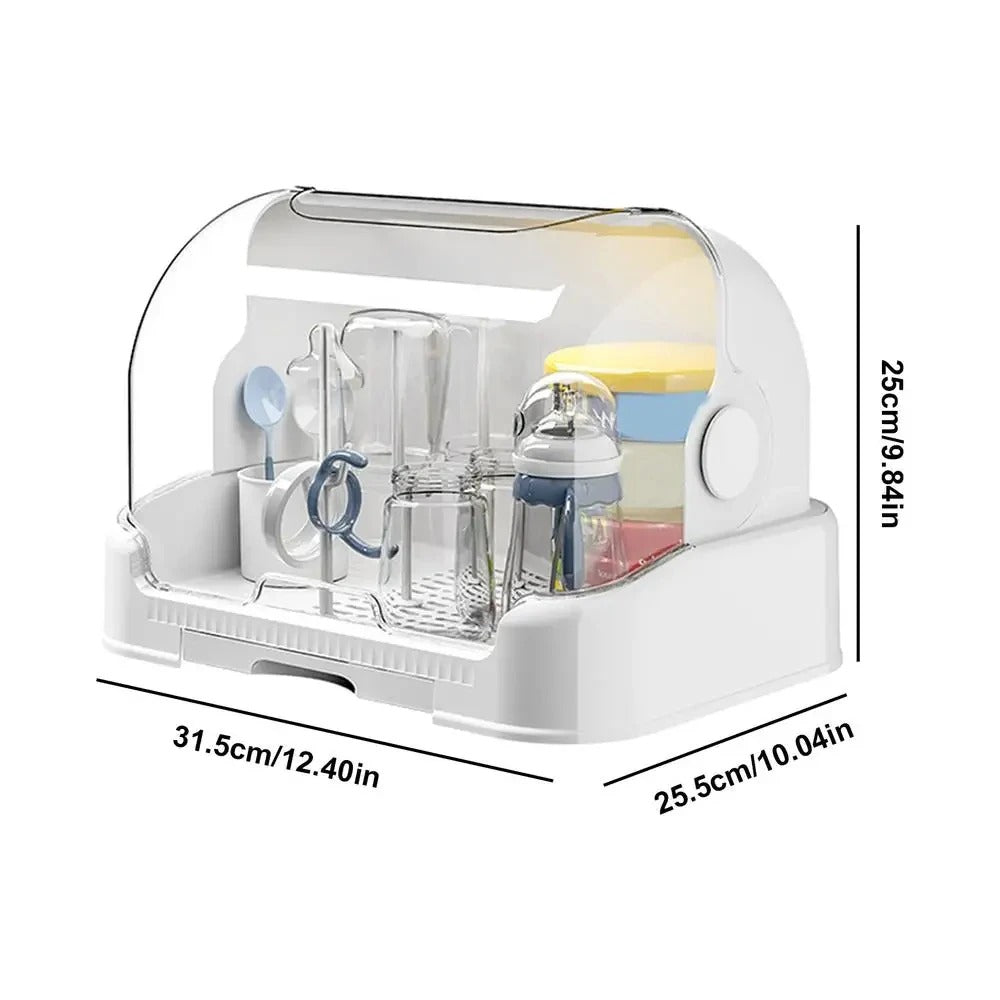מתקן ייבוש ואחסון נייד לבקבוקי תינוק
